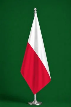 3D Flag on ceremonial flag Stock Illustration