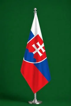 3D Flag on ceremonial flag Stock Illustration