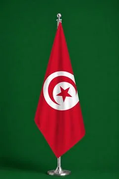 3D Flag on ceremonial flag Stock Illustration