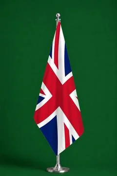 3D Flag on ceremonial flag Stock Illustration