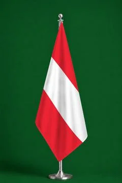 3D Flag on ceremonial flag Stock Photos