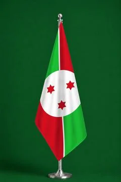 3D Flag on ceremonial flag Stock Photos