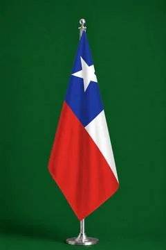 3D Flag on ceremonial flag Stock Photos