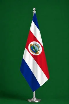 3D Flag on ceremonial flag Stock Photos