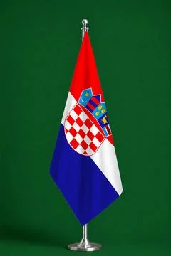 3D Flag on ceremonial flag Stock Photos