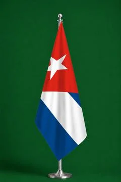 3D Flag on ceremonial flag Stock Photos