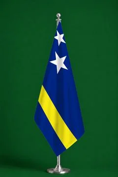 3D Flag on ceremonial flag Stock Photos