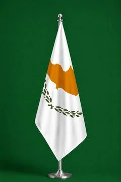 3D Flag on ceremonial flag Stock Photos