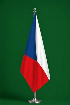 3D Flag on ceremonial flag Stock Photos
