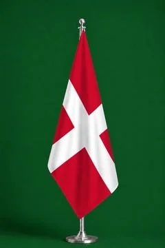 3D Flag on ceremonial flag Stock Photos