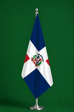 3D Flag on ceremonial flag Stock Photos