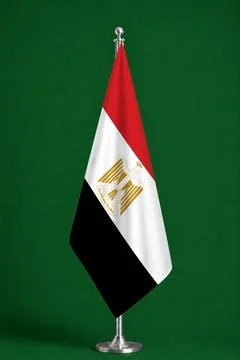 3D Flag on ceremonial flag Stock Photos