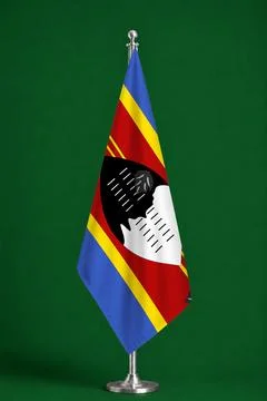 3D Flag on ceremonial flag Stock Photos
