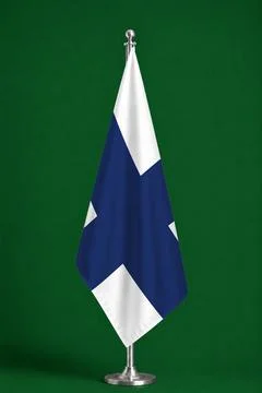 3D Flag on ceremonial flag Stock Photos