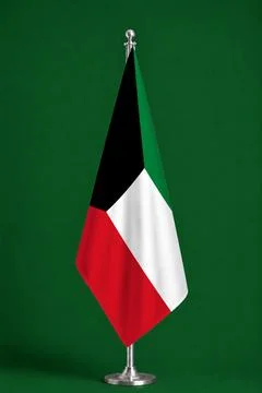 3D Flag on ceremonial flag Stock Photos