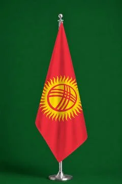 3D Flag on ceremonial flag Stock Photos