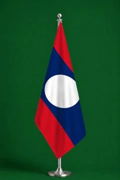 3D Flag on ceremonial flag Stock Photos