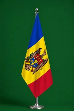 3D Flag on ceremonial flag Stock Photos