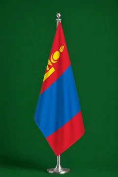 3D Flag on ceremonial flag Stock Photos