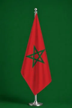 3D Flag on ceremonial flag Stock Photos
