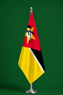 3D Flag on ceremonial flag Stock Photos