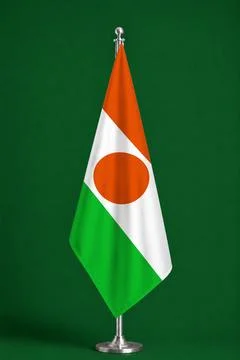 3D Flag on ceremonial flag Stock Photos
