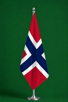 3D Flag on ceremonial flag Stock Photos