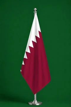 3D Flag on ceremonial flag Stock Photos