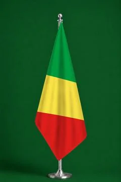 3D Flag on ceremonial flag Stock Photos