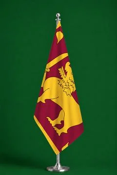 3D Flag on ceremonial flag Stock Photos