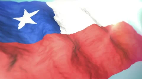 3d flag chile 1080p Stock Footage 10718905