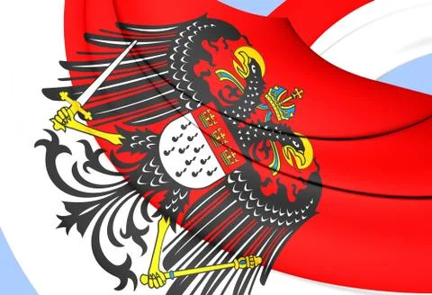 3D Flag of Cologne, Germany. 3D Illustration. Stock Illustration