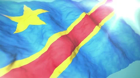 3d flag congo 1080p Stock Footage 10718878