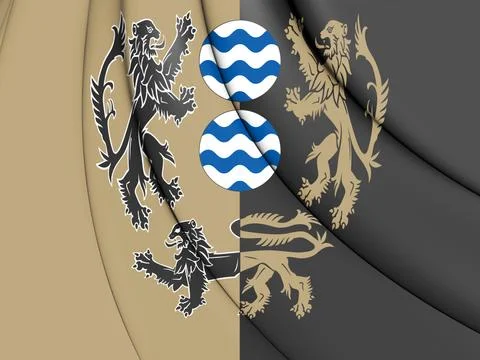 3D Flag of County Cavan, Ireland. 3D Illustration. Illustrazione stock