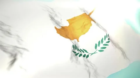 3d flag cyprus 1080p Stock Footage 10718959