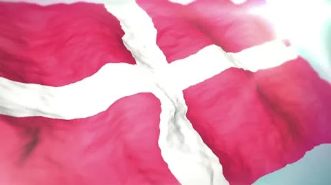 3d flag Denmark 1080p Stock Footage 10727236