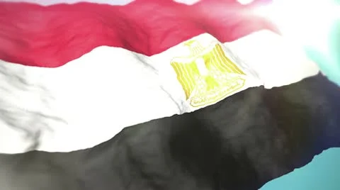 3d flag Egypt 1080p Stock Footage 10727229