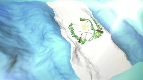 3d flag Guatemala Stock Footage 10736465