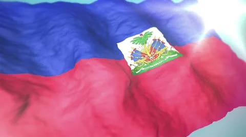3d flag Haiti Stock Footage 10736495