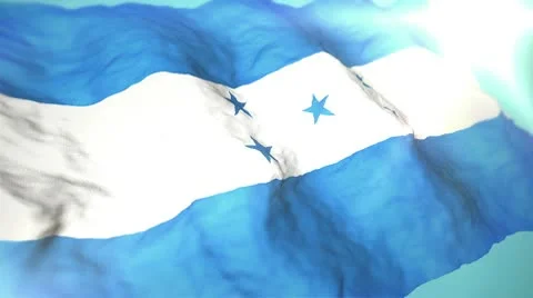 3d flag Honduras Stock Footage 10736435