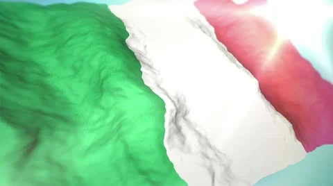 3d flag Italy Stock Footage 10736417