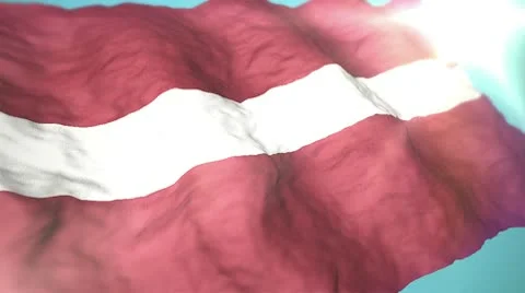 3d flag Latvia Stock Footage 10742171
