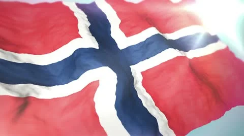 3d flag Norway Stock Footage 10742275