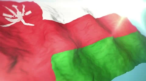 3d flag Oman Stock Footage 10742284