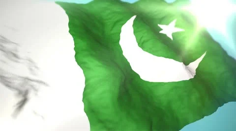 3d flag Pakistan Stock Footage 10751370