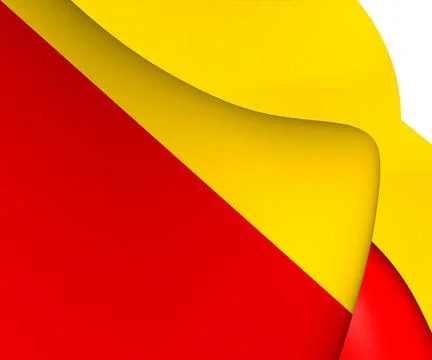 3D Flag of Palermo, Italy. 3D Illustration. Stock Illustration