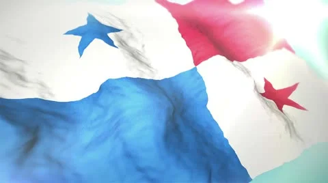 3d flag Panama Stock Footage 10751371