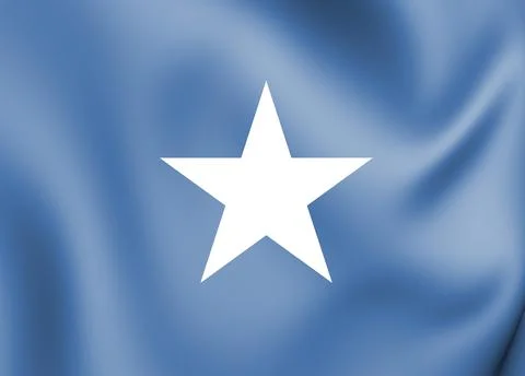 3D Flag of the Republic of West Florida (1810). 3D Illustration. Stock Illustration