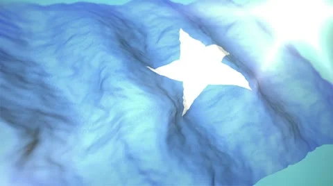3d flag Somalia Stock Footage 10755828