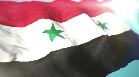 3d flag Syria Stock Footage 10755771